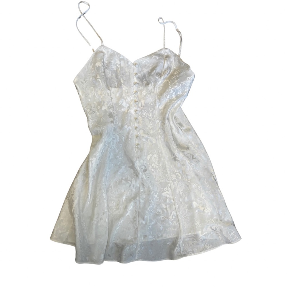 White Satin Dress